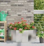 VidaXL Plantenbak Zilver 90 x 45 x 35 cm Roestvrij staal