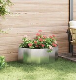 VidaXL Plantenbak Zilver 90 x 45 x 35 cm Roestvrij staal