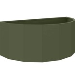 VidaXL Plantenbak Olijf Groen 90 x 45 x 35 cm Staal