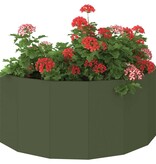 VidaXL Plantenbak Olijf Groen 90 x 45 x 35 cm Staal