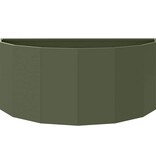 VidaXL Plantenbak Olijf Groen 90 x 45 x 35 cm Staal