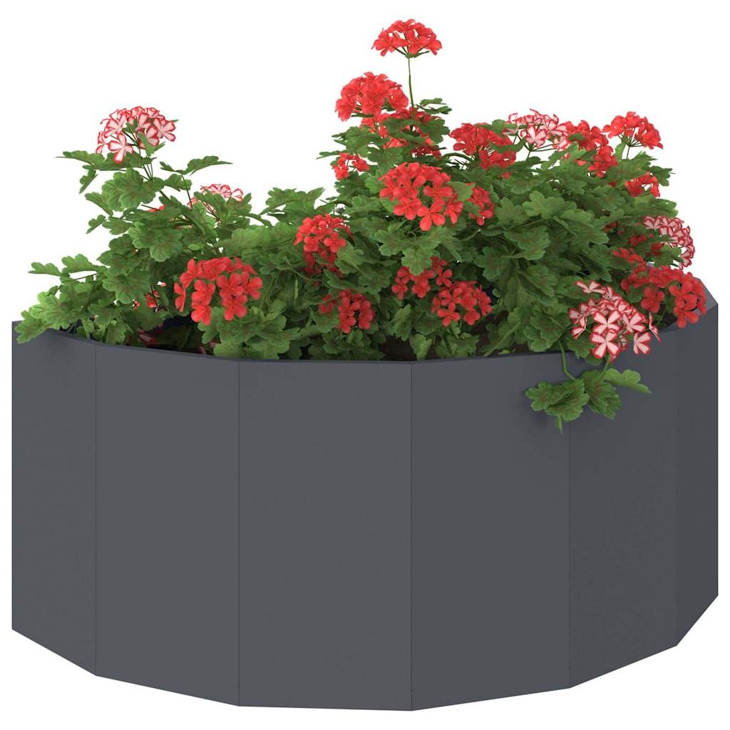 VidaXL Plantenbak Antraciet 90 x 45 x 35 cm Staal
