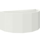 VidaXL Plantenbak Wit 90 x 45 x 35 cm Staal