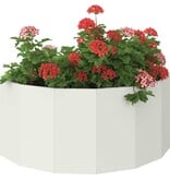 VidaXL Plantenbak Wit 90 x 45 x 35 cm Staal