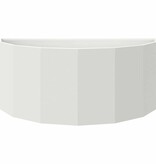 VidaXL Plantenbak Wit 90 x 45 x 35 cm Staal