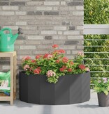 VidaXL Plantenbak Zwart 90 x 45 x 35 cm Staal