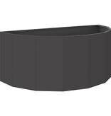 VidaXL Plantenbak Zwart 90 x 45 x 35 cm Staal