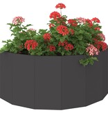 VidaXL Plantenbak Zwart 90 x 45 x 35 cm Staal