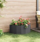 VidaXL Plantenbak Zwart 90 x 45 x 35 cm Staal