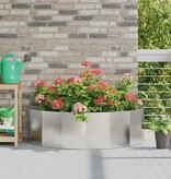 VidaXL Plantenbak Zilver 120 x 60 x 35 cm Roestvrij staal