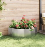 VidaXL Plantenbak Zilver 120 x 60 x 35 cm Roestvrij staal