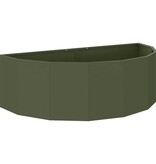 VidaXL Plantenbak Olijf Groen 120 x 60 x 35 cm Staal
