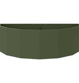 VidaXL Plantenbak Olijf Groen 120 x 60 x 35 cm Staal