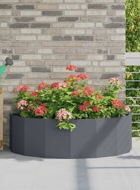 VidaXL Plantenbak Antraciet 120 x 60 x 35 cm Staal
