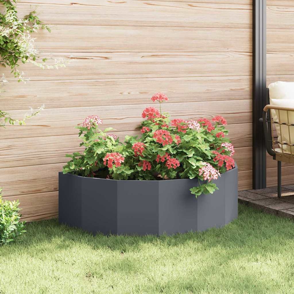VidaXL Plantenbak Antraciet 120 x 60 x 35 cm Staal