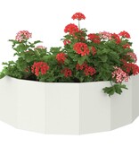 VidaXL Plantenbak Wit 120 x 60 x 35 cm Staal