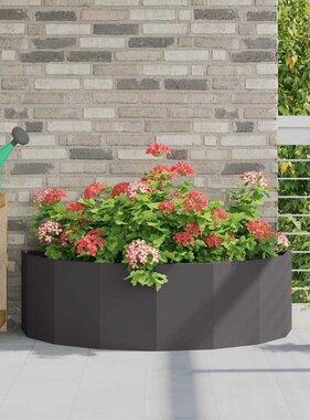 VidaXL Plantenbak Zwart 120 x 60 x 35 cm Staal