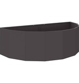 VidaXL Plantenbak Zwart 120 x 60 x 35 cm Staal