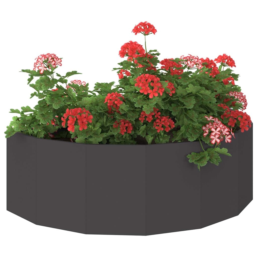 VidaXL Plantenbak Zwart 120 x 60 x 35 cm Staal