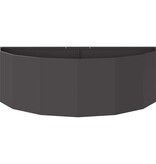 VidaXL Plantenbak Zwart 120 x 60 x 35 cm Staal