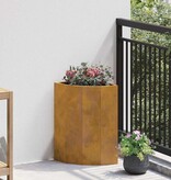 VidaXL Hoek Plantbak Roestig 30 x 30 x 50 cm Cortenstaal
