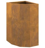 VidaXL Hoek Plantbak Roestig 30 x 30 x 50 cm Cortenstaal