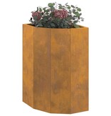 VidaXL Hoek Plantbak Roestig 30 x 30 x 50 cm Cortenstaal