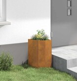 VidaXL Hoek Plantbak Roestig 30 x 30 x 50 cm Cortenstaal