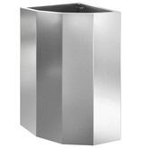 VidaXL Hoek Plantbak Zilver 30 x 30 x 50 cm Gegalvaniseerd staal