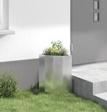 VidaXL Hoek Plantbak Zilver 30 x 30 x 50 cm Gegalvaniseerd staal