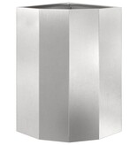 VidaXL Hoek Plantbak Zilver 30 x 30 x 50 cm Roestvrij staal