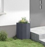 VidaXL Hoek Plantbak Antraciet 30 x 30 x 50 cm Staal