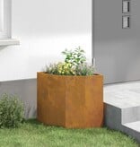 VidaXL Hoek Plantbak Roestig 45 x 45 x 50 cm Cortenstaal