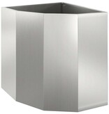 VidaXL Hoek Plantbak Zilver 45 x 45 x 50 cm Gegalvaniseerd staal
