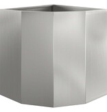VidaXL Hoek Plantbak Zilver 45 x 45 x 50 cm Gegalvaniseerd staal