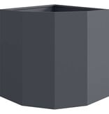VidaXL Hoek Plantbak Antraciet 45 x 45 x 50 cm Staal