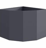 VidaXL Hoek Plantbak Antraciet 60 x 60 x 50 cm Staal