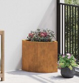 VidaXL Hoek Plantbak Roestig 30 x 30 x 35 cm Cortenstaal