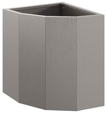 VidaXL Hoek Plantbak Roestig 30 x 30 x 35 cm Cortenstaal