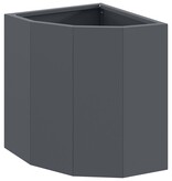 VidaXL Hoek Plantbak Antraciet 30 x 30 x 35 cm Staal