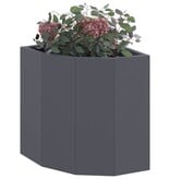 VidaXL Hoek Plantbak Antraciet 30 x 30 x 35 cm Staal