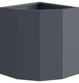 VidaXL Hoek Plantbak Antraciet 30 x 30 x 35 cm Staal