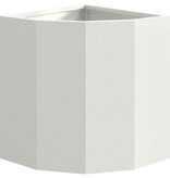 VidaXL Hoek Plantbak Wit 30 x 30 x 35 cm Staal