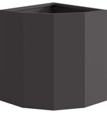 VidaXL Hoek Plantbak Zwart 30 x 30 x 35 cm Staal