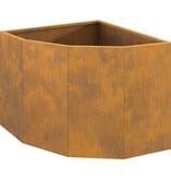 VidaXL Hoek Plantbak Roestig 45 x 45 x 35 cm Cortenstaal
