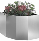 VidaXL Hoek Plantbak Zilver 45 x 45 x 35 cm Gegalvaniseerd staal