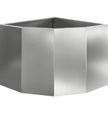 VidaXL Hoek Plantbak Zilver 45 x 45 x 35 cm Gegalvaniseerd staal