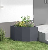 VidaXL Hoek Plantbak Antraciet 45 x 45 x 35 cm Staal