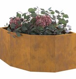 VidaXL Hoek Plantbak Roestig 60 x 60 x 35 cm Cortenstaal