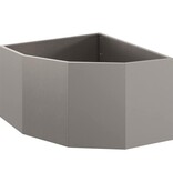 VidaXL Hoek Plantbak Roestig 60 x 60 x 35 cm Cortenstaal